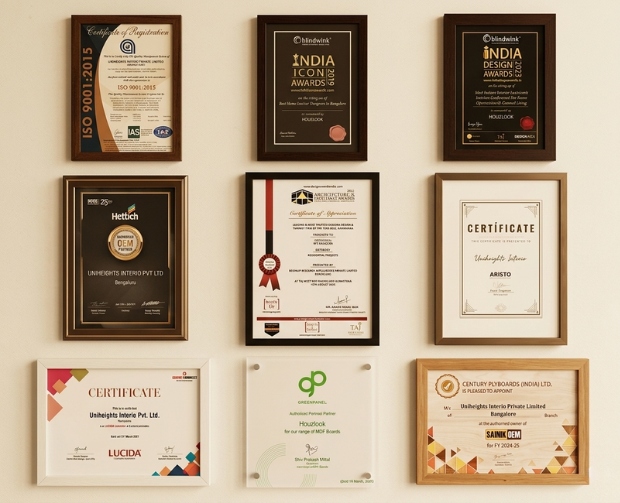 Houzlook awards and certifications